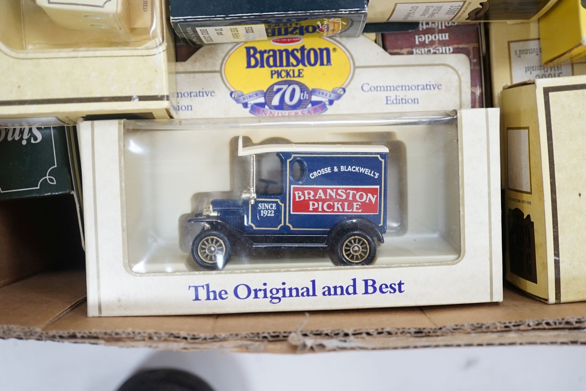 A quantity of die-cast boxed model vehicles including Ledo and Days Gone